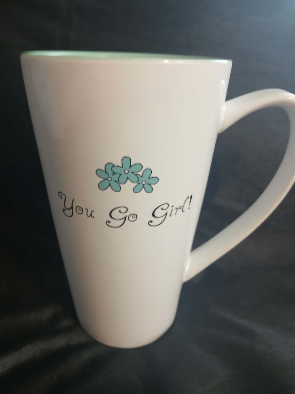 10 Strawberry Street "YOU GO GIRL" Oversized Ceramic Mug.